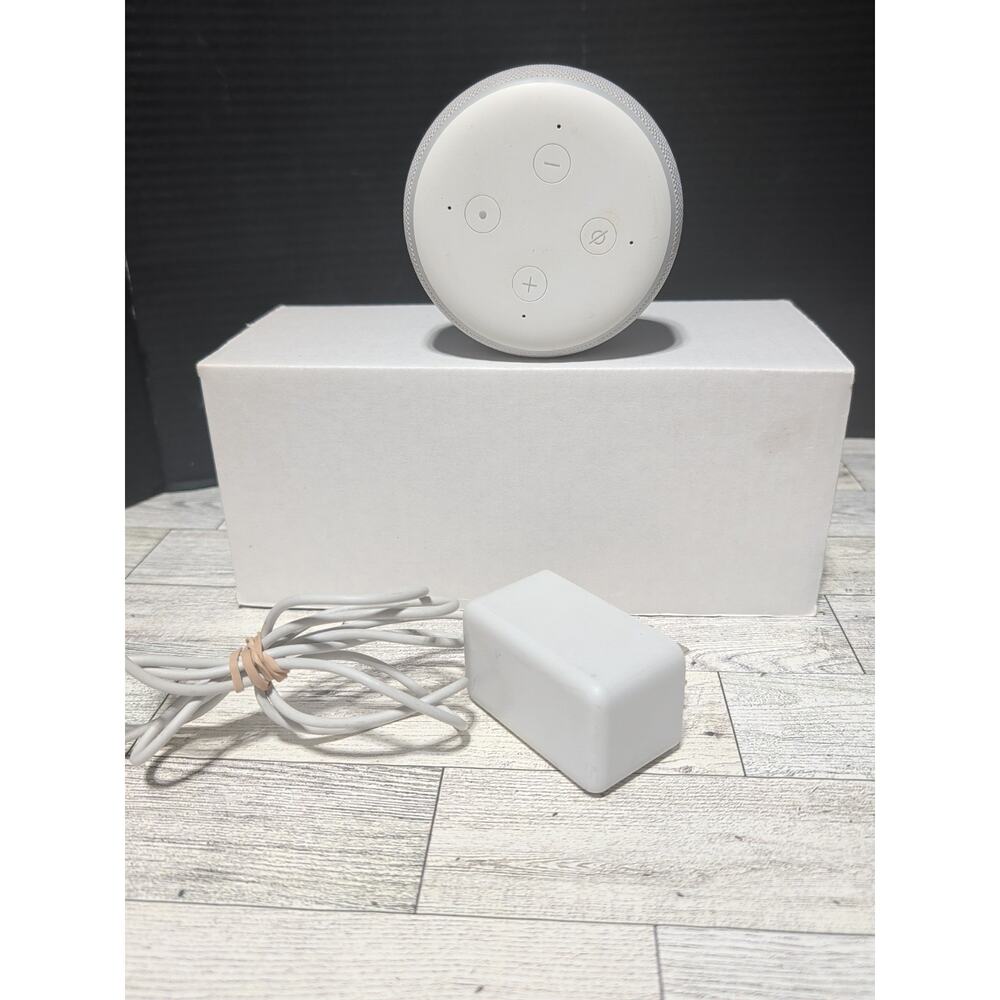 Amazon Echo Dot (3rd Generation) Smart Speaker White Factory Reset Tested Works